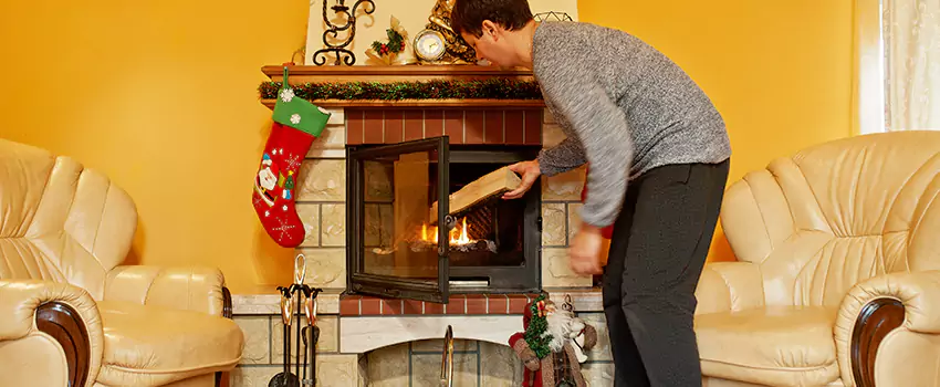 Rusted Metal Fireplace Restoration in Franklin Park, Illinois