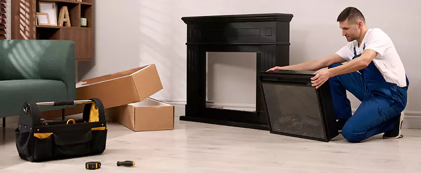 Old Rusted Metal Fireplace Repair And Replacement in Franklin Park, IL